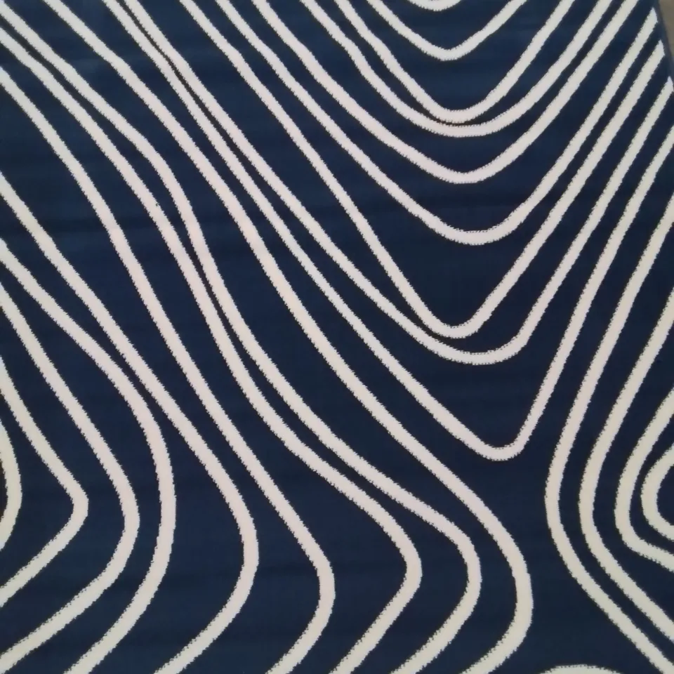QUALITY DESIGNER MAESTRO TERRAIN DESIGN AREA RUG IN NAVY 160/200