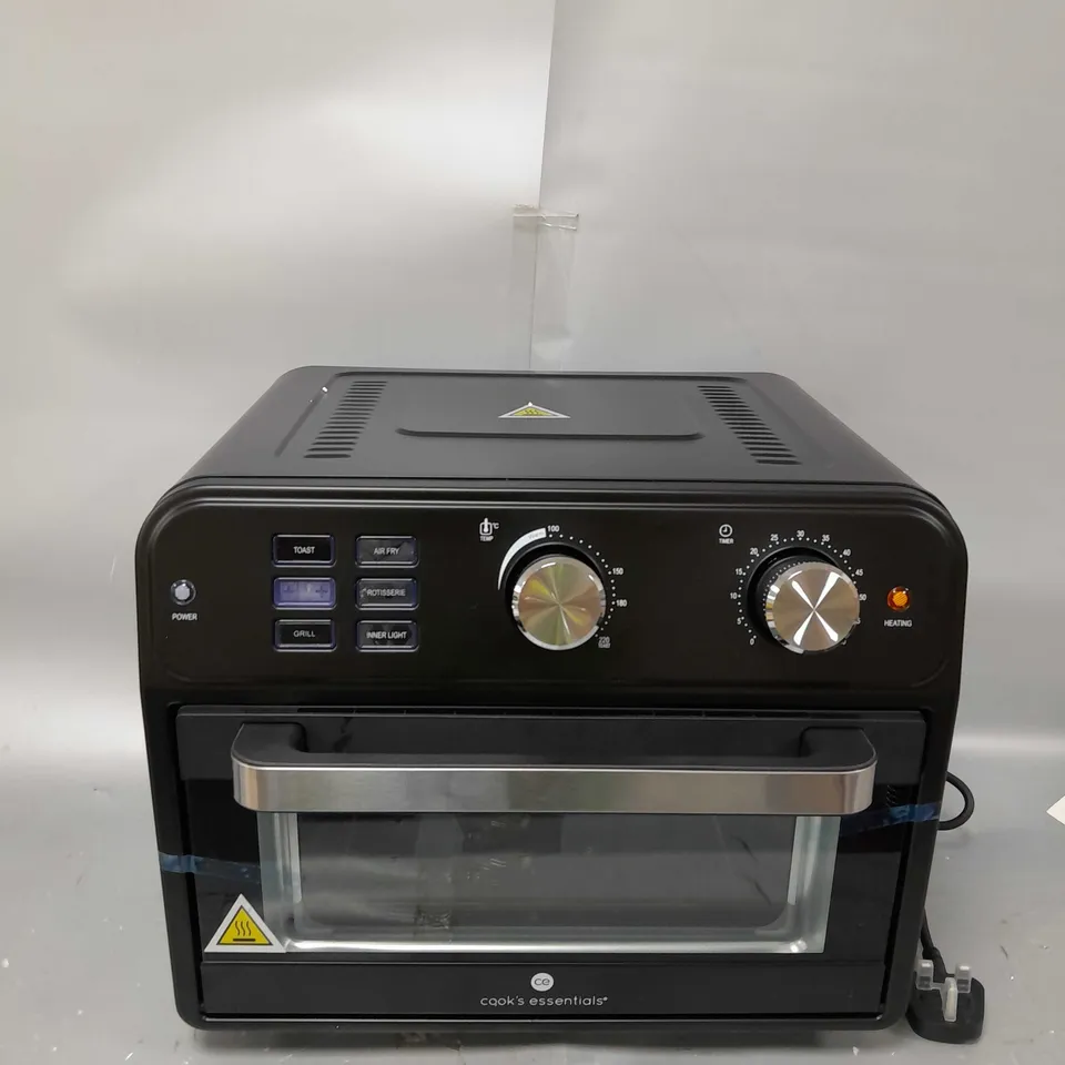 BOXED COOK'S ESSENTIAL 21-LITRE AIRFRYER OVEN IN BLACK