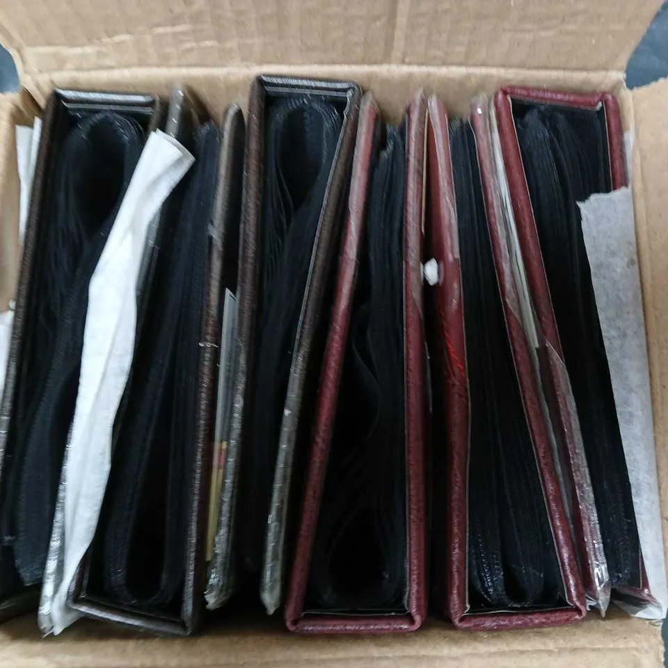 6 PHOTO ALBUMS IN BROWN AND BLACK (5"x7")