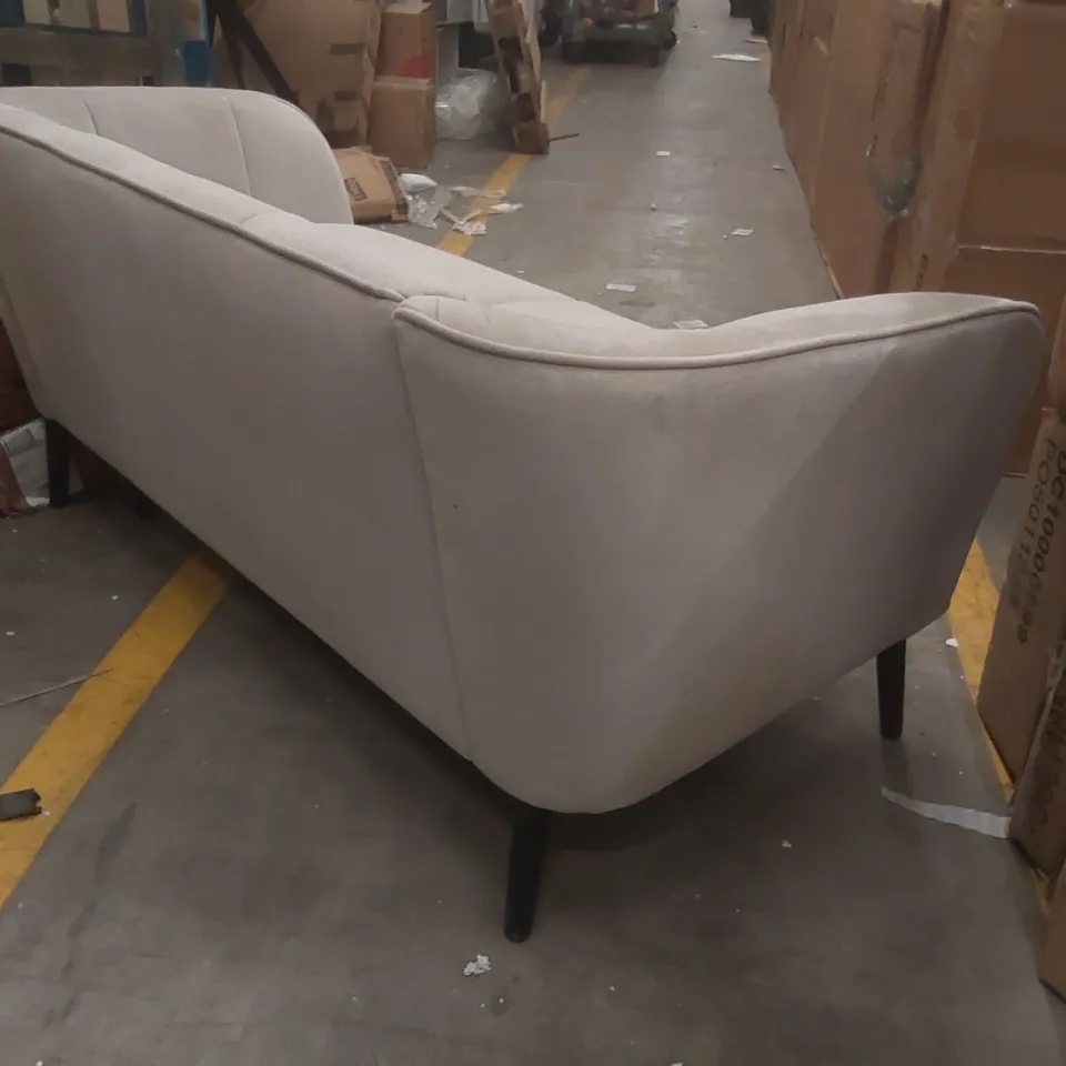 QUALITY DESIGNER VELVET UPHOLSTERED 2-SEATER SOFA