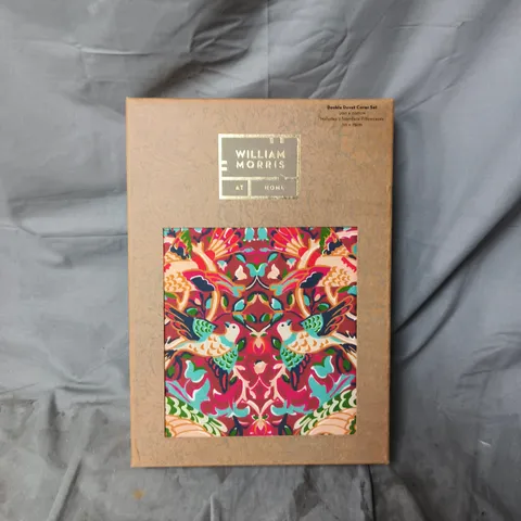 BOXED WILLIAM MORRIS AT HOME DOUBLE DUVET COVER SET