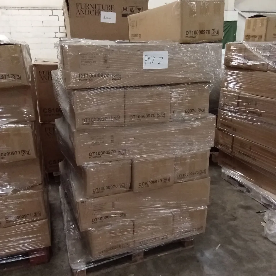 PALLET OF ASSORTED BRAND NEW BUT INCOMPLETE DESIGNER FURNITURE PARTS