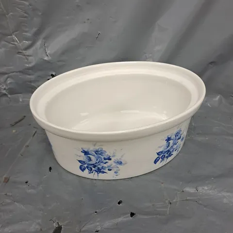 APILCO FLORAL PATTERNED PORCELAIN DISH 