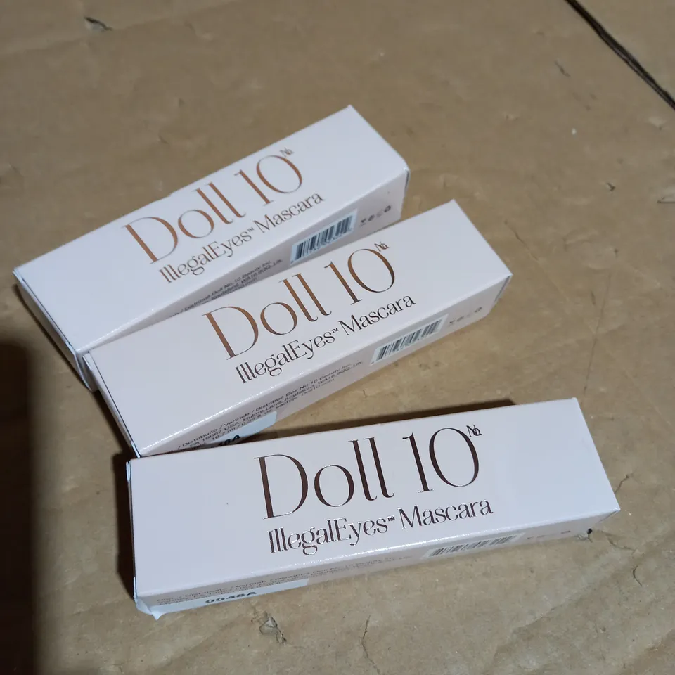 DOLL 10 ILLEGAL EYES MASCARA X3 BLACK 