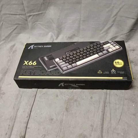 ATTACK SHARK X66 KEYBOARD RGB LIGHT DESIGN BOXED