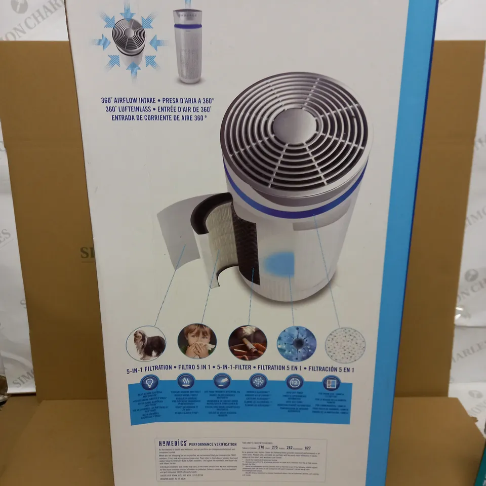 BOXED HOMEDICS TOTAL CLEAN 5-IN-1 AIR PURIFIER