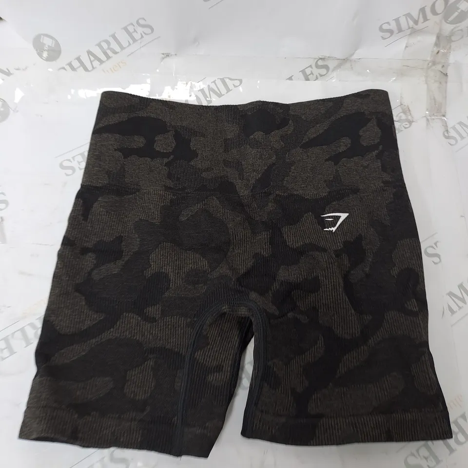 GYMSHARK ADAPT CAMO SEAMLESS SHORTS SIZE XS 