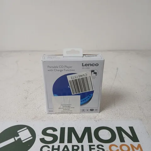 LENCO PORTABLE CD PLAYER WITH CHARGE FUNCTION – CD-011BU