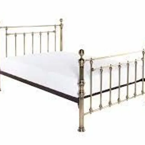 BOXED UNIVERSAL BRASS METAL SINGLE BEDFRAME(2 BOXES)