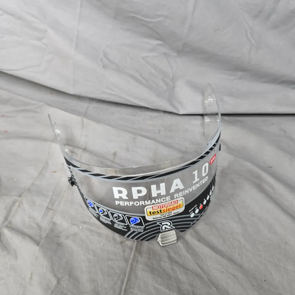 RPHA 10 MOTORCYCLE HELMET CLEAR VISOR 