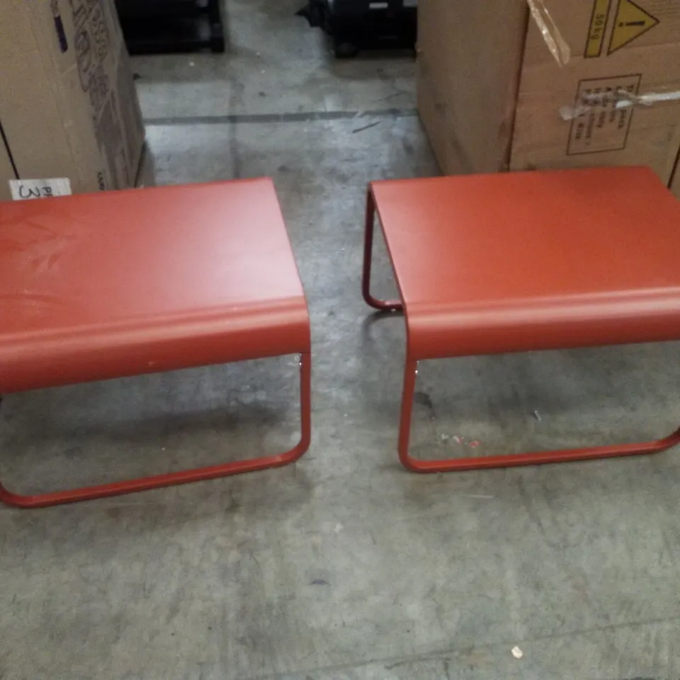 BOWIE SIDE TABLES - RED (SET OF 2)