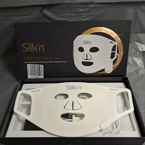 BOXED SILK'N LED FACE MASK 100 ANTI-AGEING AND REDUCTION OF SKIN IMPERFECTIONS