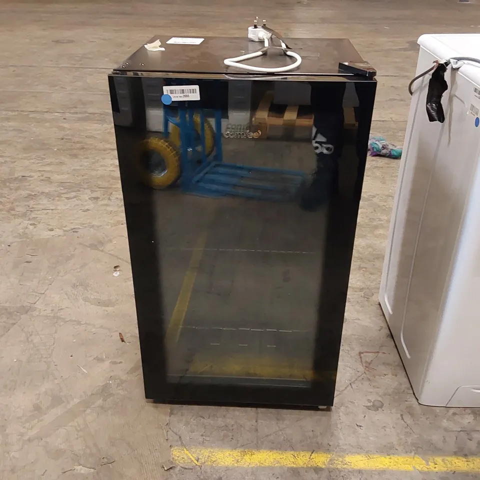 COMFEE' RCZ96BG1(E) UNDER COUNTER BEER & DRINKS FRIDGE - 93L CAPACITY, HOLDS UP TO 115 CANS, PREMIUM TEMPERATURE PERFORMANCE (2℃ TO 15℃), FULL LENGTH LOW-E GLASS & LED LIGHTS, LOW NOISE