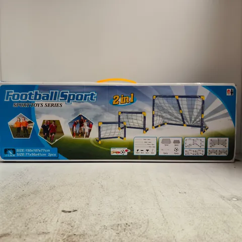 BOXED FOOTBALL SPORT 2-IN-1 FOOTBALL GOAL SET
