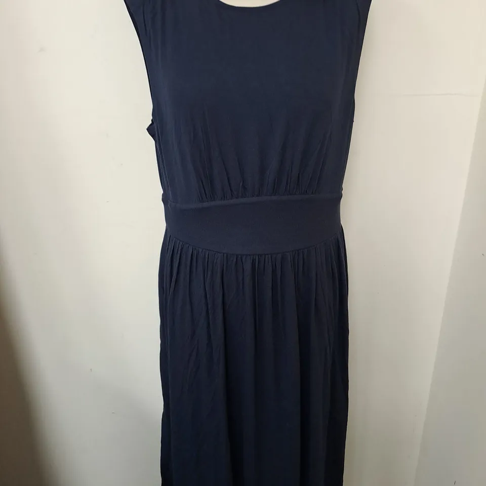 BODEN NAVY SLEEVELESS DRESS - UK 14R 