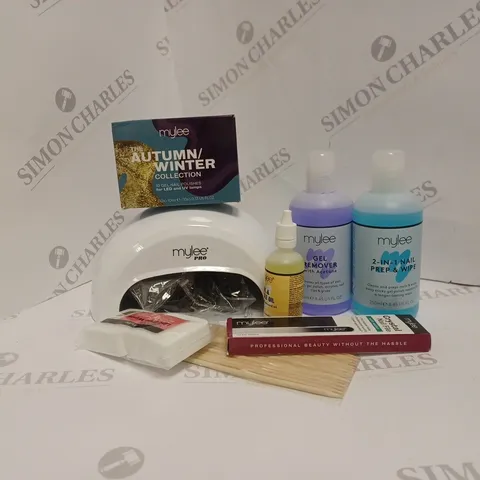 BOXED MYLEE THE FULL WORKS PROFESSIONAL GEL NAIL POLISH LED LAMP KIT