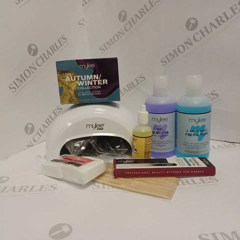 BOXED MYLEE THE FULL WORKS PROFESSIONAL GEL NAIL POLISH LED LAMP KIT RRP £135