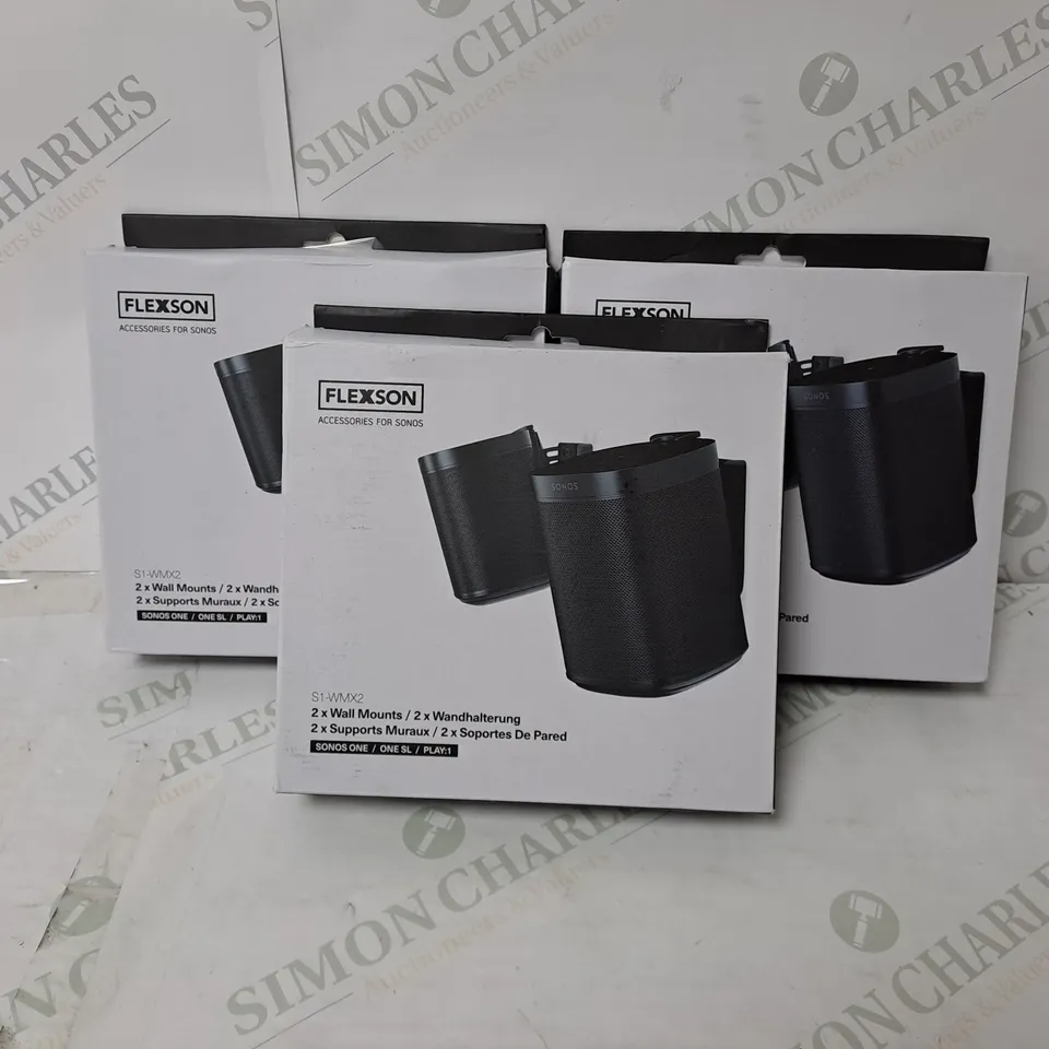 3 BOXED FLEXON ACCESSORIES FOR SONOS WALL MOUNTS S1-WMX2
