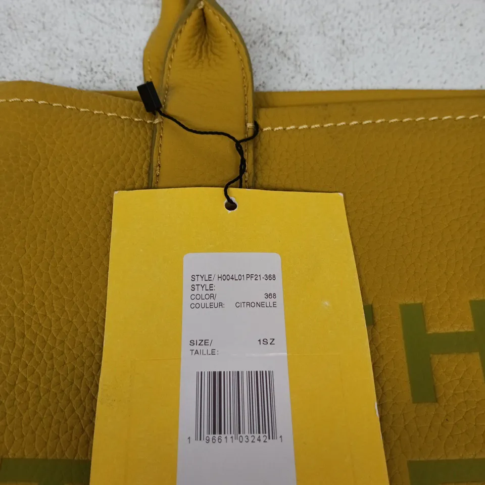 MARC JACOBS THE TOTE BAG CITRONELLA WITH DUST BAG