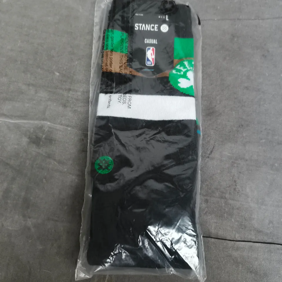 BAGGED STANCE NBA CASUAL CELTICS CREW SOCKS - LARGE