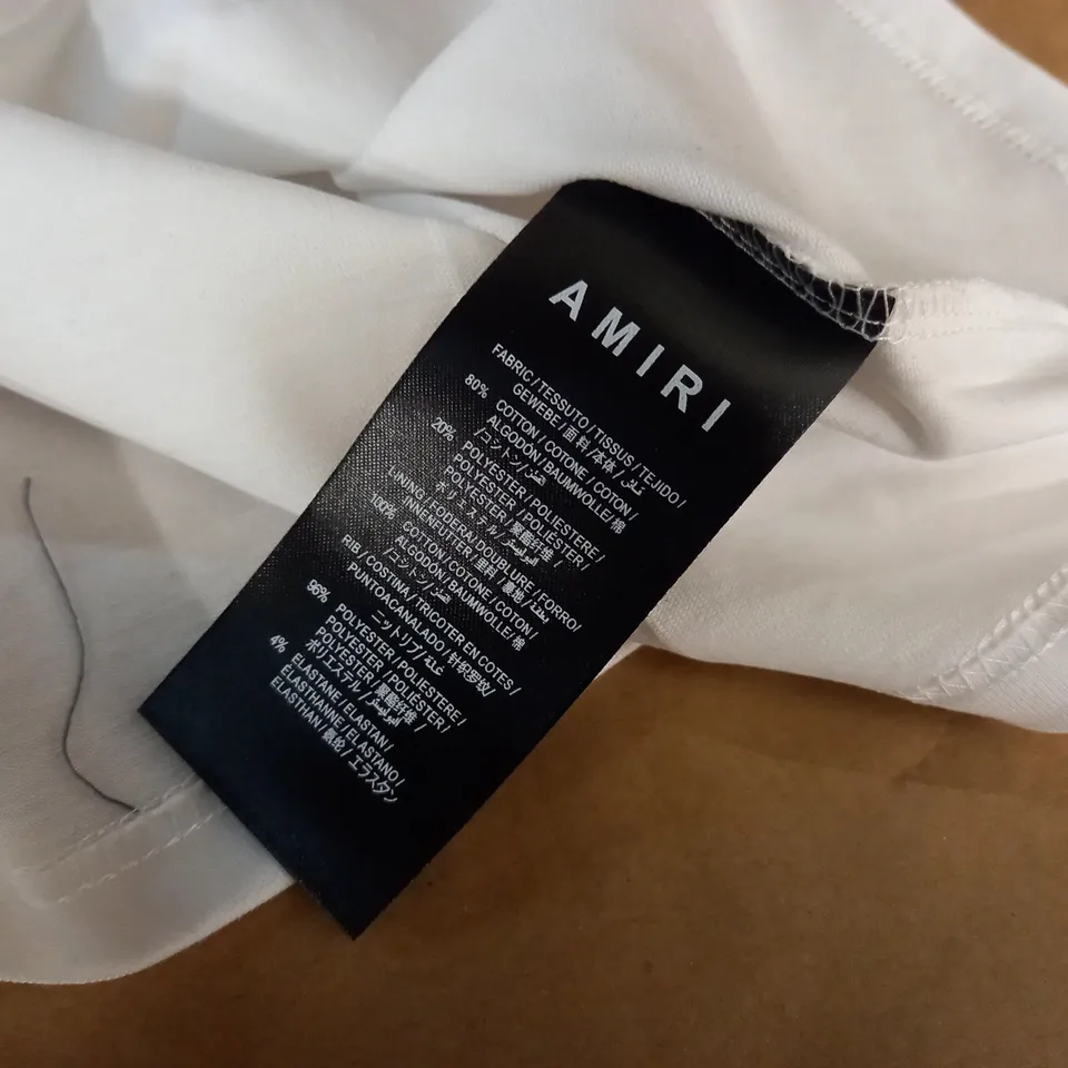 AMIRI WHITE T-SHIRT - LARGE