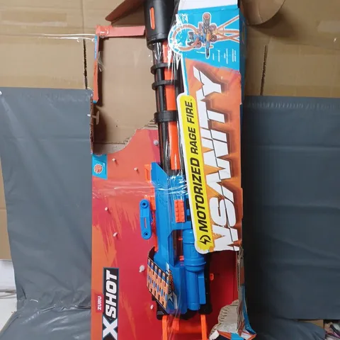 ZURU XSHOT MOTORIZED RAGE FIRE INSANITY GUN - COLLECTION ONLY 