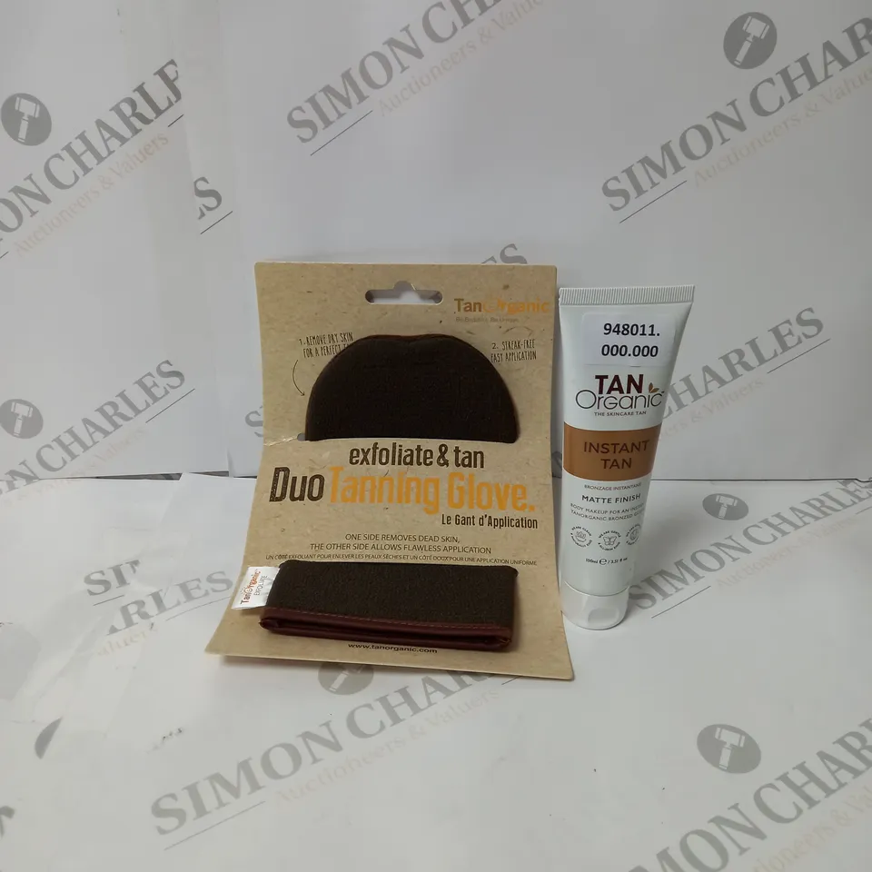 TAN ORGANIC INSTANT TAN MATTE 100ML AND DUO TANNING GLOVE 