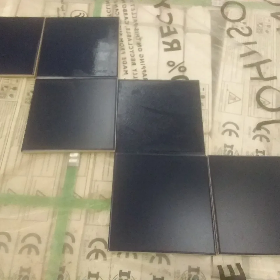 PALLET OF APPROXIMATELY 51 BOXES OF NICBOND PLAIN COLOURS COBALT BLUE TILES 150MM X 150MM APPROXIMATELY 1.5MSQ PER BOX 