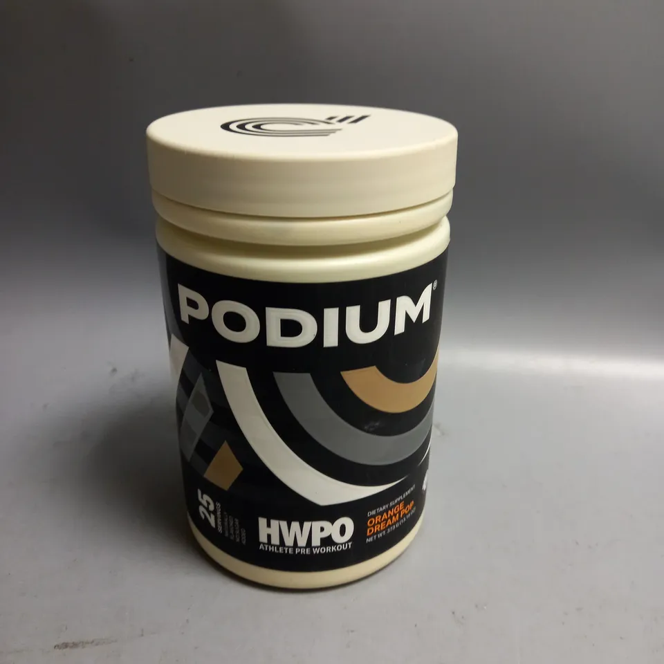 PODIUM ATHLETE PRE WORKOUT POWDER 373G ORANGE DREAM POP FLAVOUR 