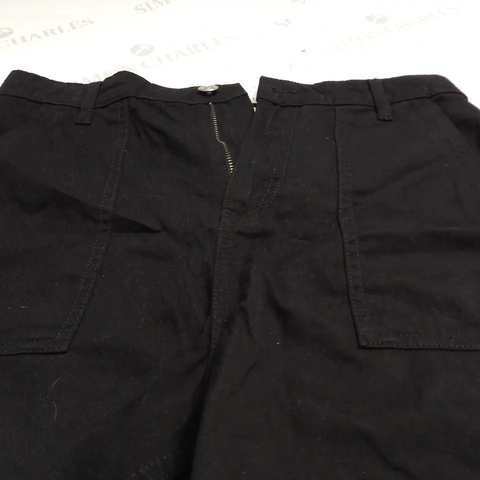 NOBODYS CHILD UJENA UTILITY SHORTS IN BLACK - SIZE 10