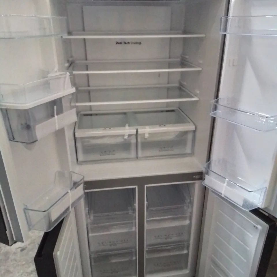 HISENSE RQ560N4WBF FREESTANDING CROSS DOOR FRIDGE FREEZER IN BLACK- COLLECTION ONLY 