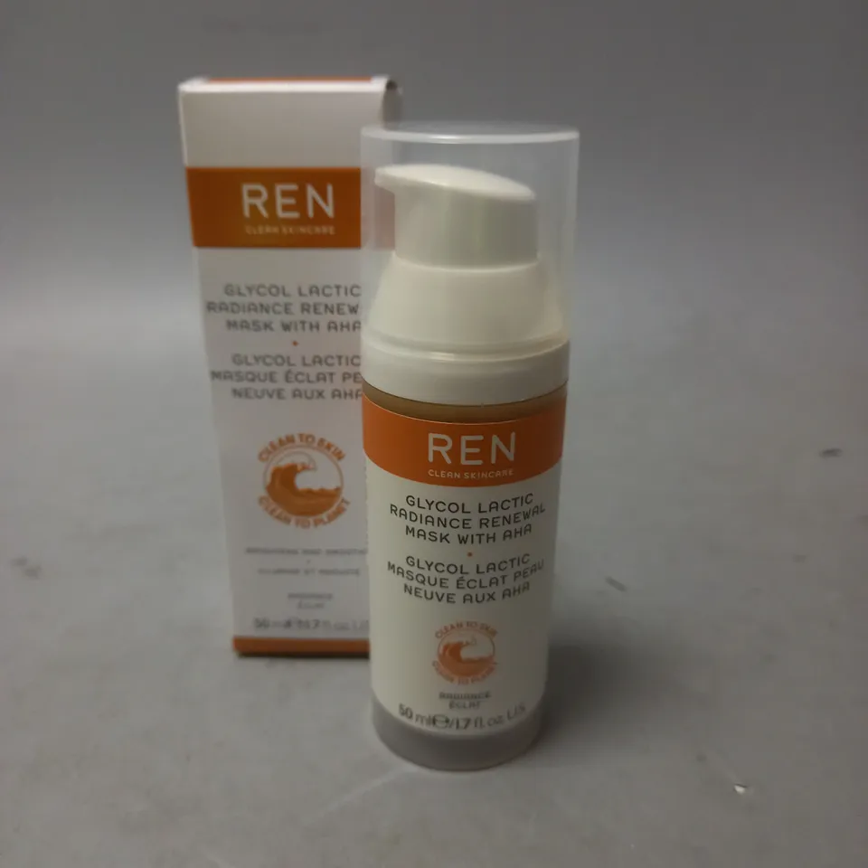 REN CLEAN SKINCARE RADIANCE RENEWAL MASK WITH AHA 50ML