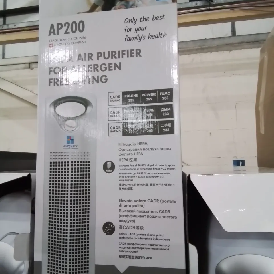 BOXED ENVION ALLERGY PRO AP200 HEPA AIR PURIFIER