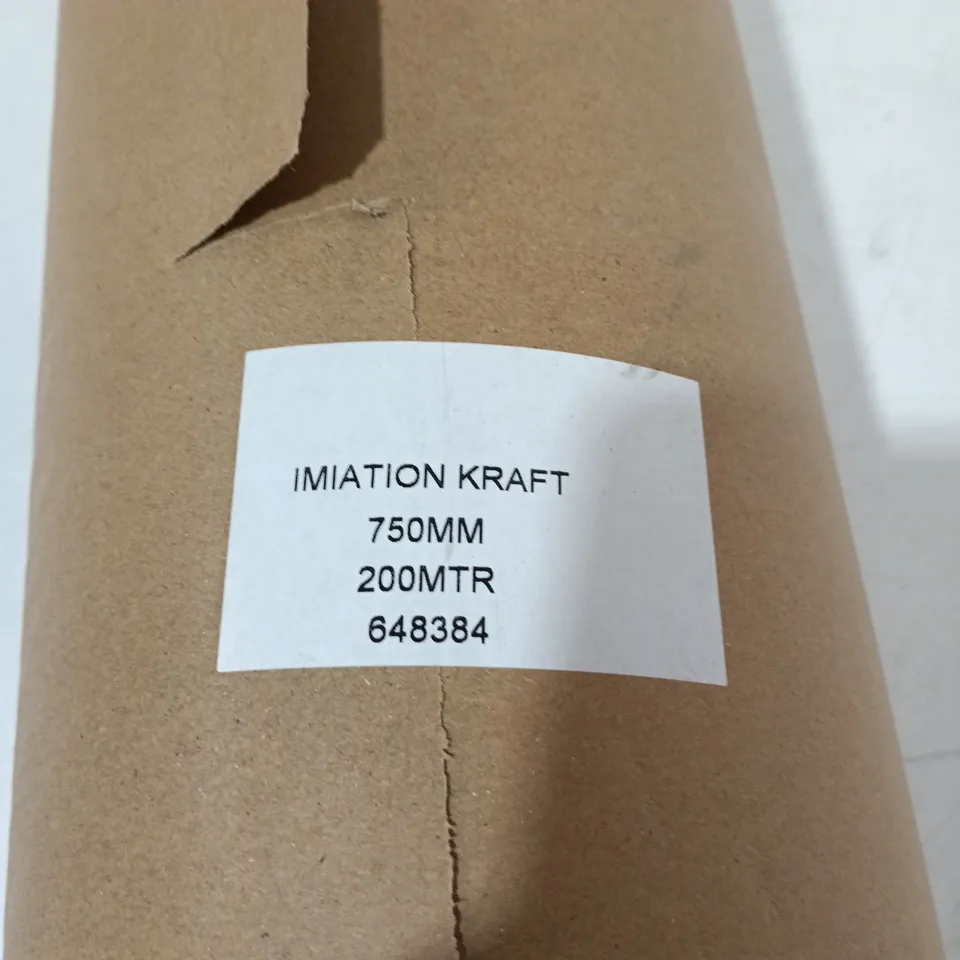 IMITATION KRAFT 750MM 200M ROLL OF BROWN PAPER