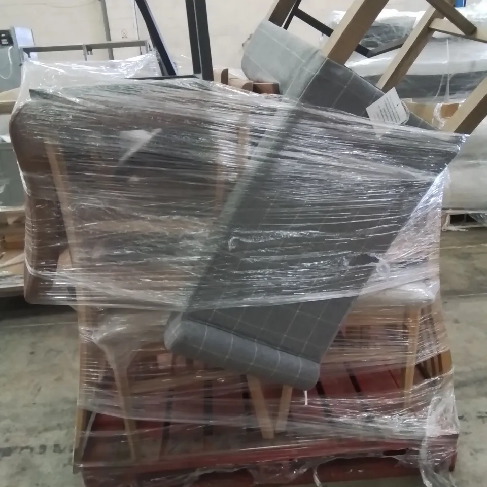 PALLET CONTAINING VARIOUS DINING/SIDE CHAIRS IN VARIOUS COLOURS AND DESIGNS