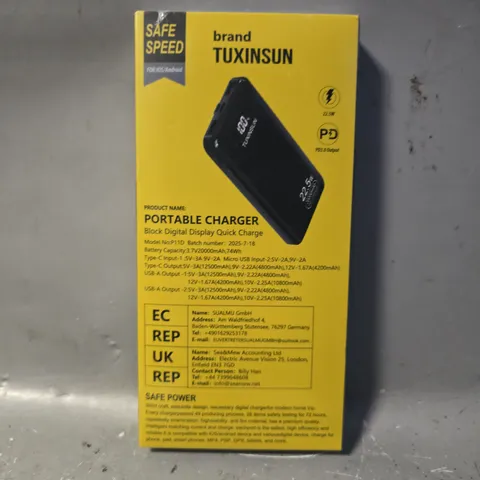 SEALED TUXINSUN SAFE SPEED PORTALE CHARGER 