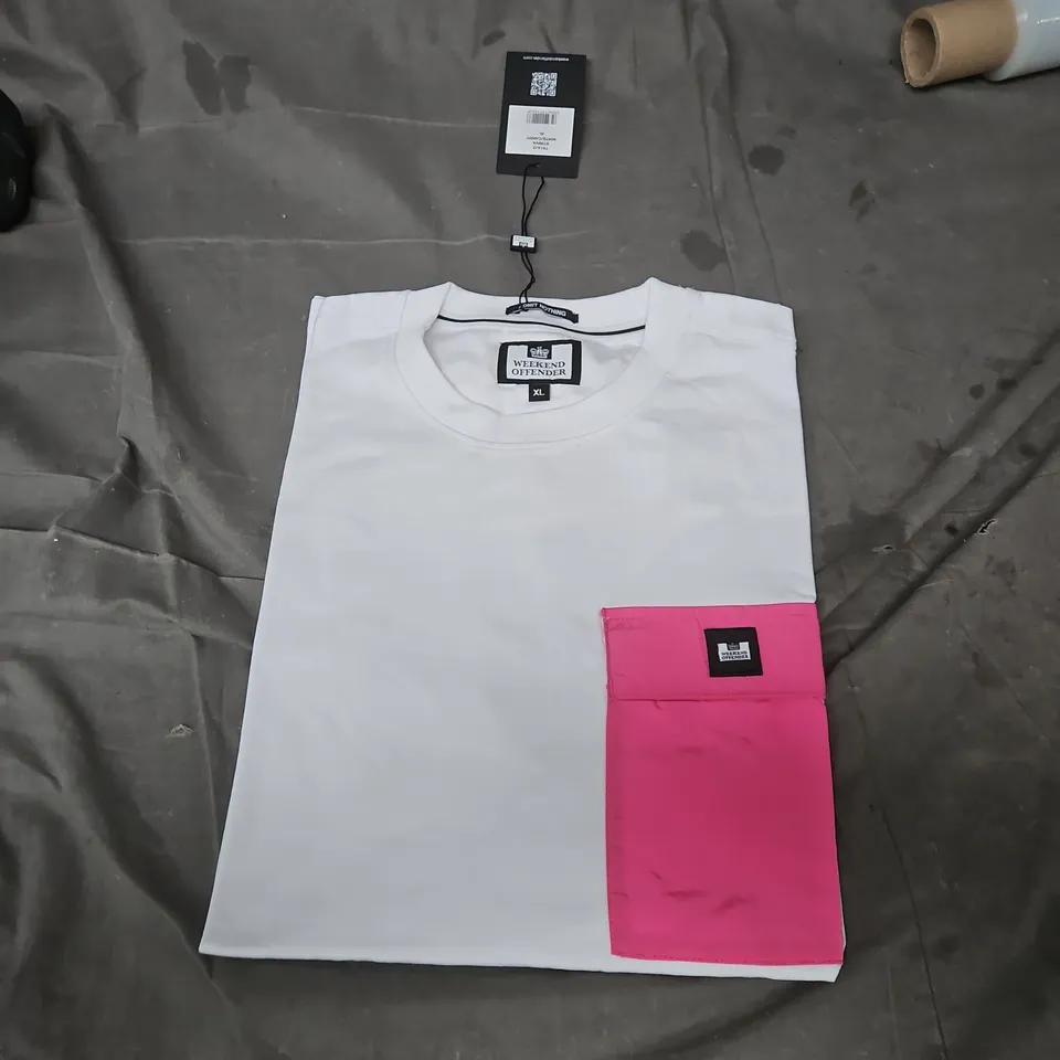 WEEKEND OFFENDER TS1415 STINIVA WHITE/CANDY XL T-SHIRT
