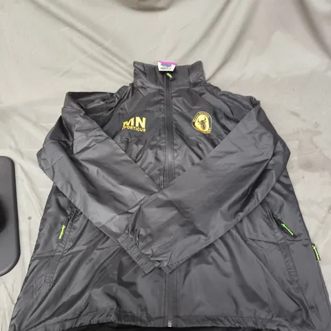 BARNES STORMERS FC BLACK WINDBREAKER JACKET - SIZE XL