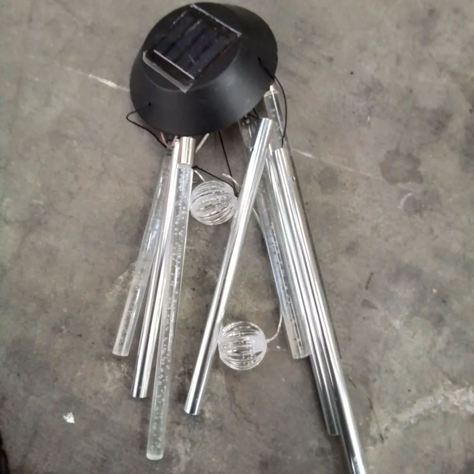 A SET OF LED SOLAR WIND CHIMES