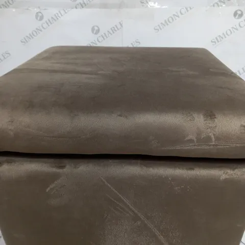 ALISON CORK SQUARE VELVET FOOT STOOL