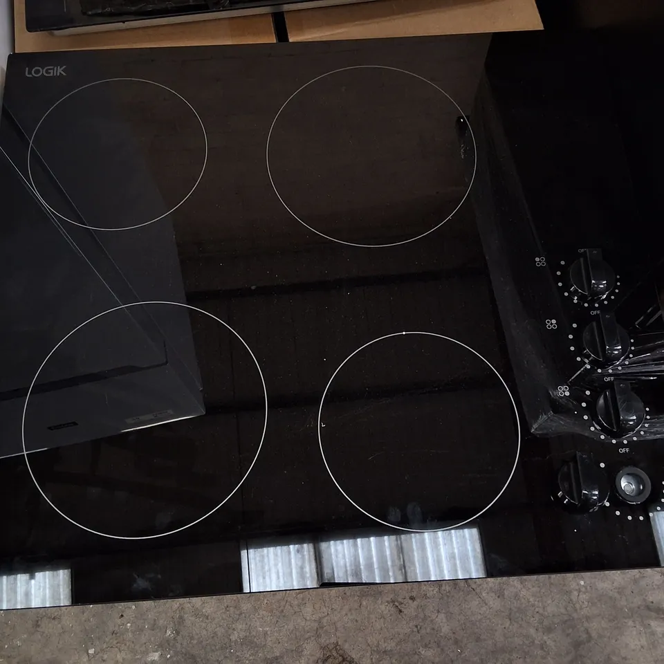 LOGIK LCHOBKN23 59 CM ELECTRIC CERAMIC HOB - BLACK