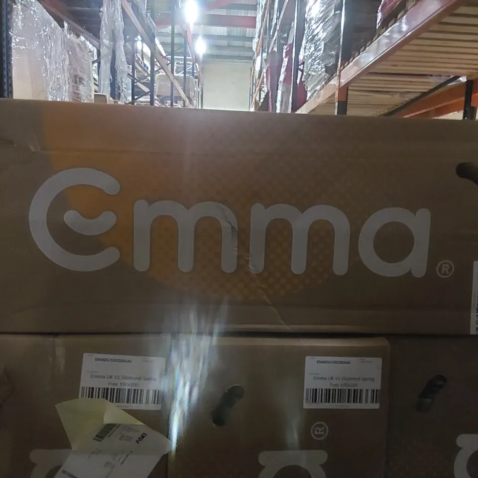 BRAND NEW BOXED EMMA UK V2 DIAMOND HYBRID 135 x 190 DOUBLE MATTRESS