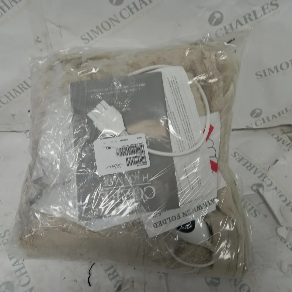 COZEE HOME HEATED BLANKET IN STONE 