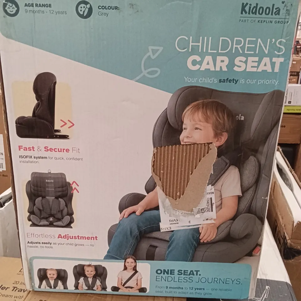 BOXED KEPLIN CHILDREN'S CAR SEAT