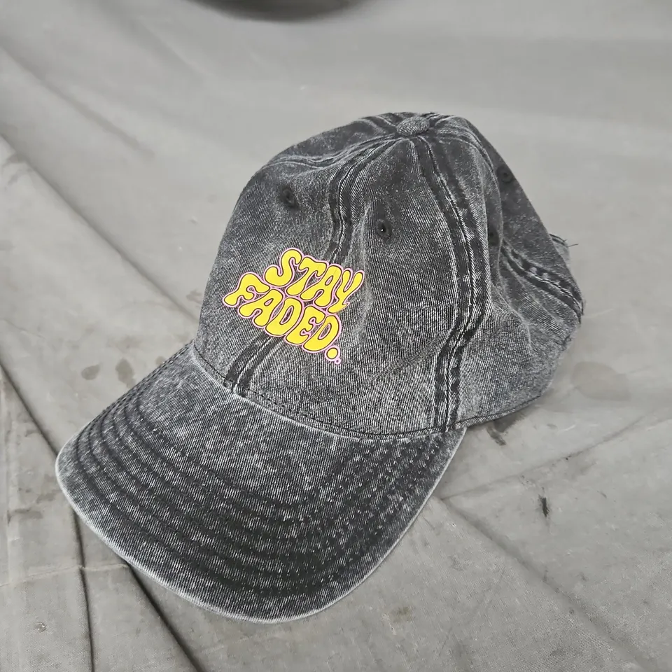 DENIM BASEBALL CAP – STAY FADED PATCH, ONE SIZE, BLACK