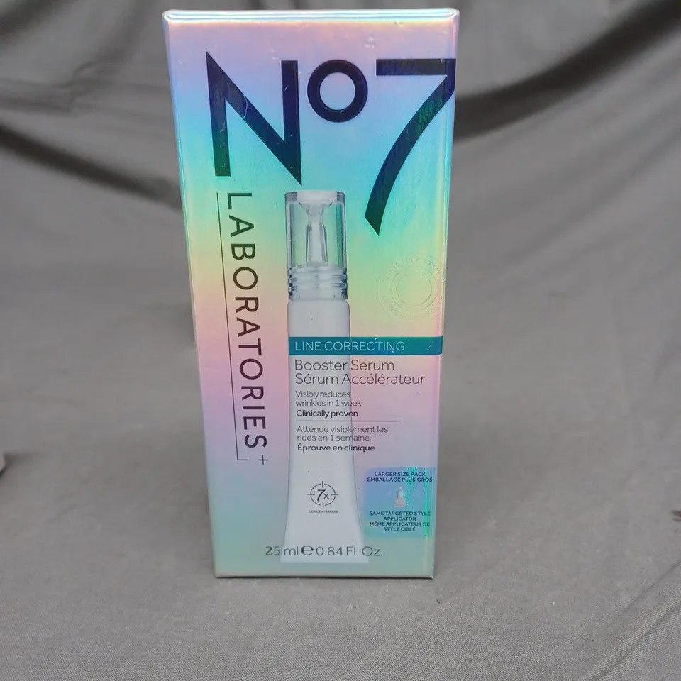 SEALED NO7 LABORATORIES LINE CORRECTING BOOSTER SERUM 25ML