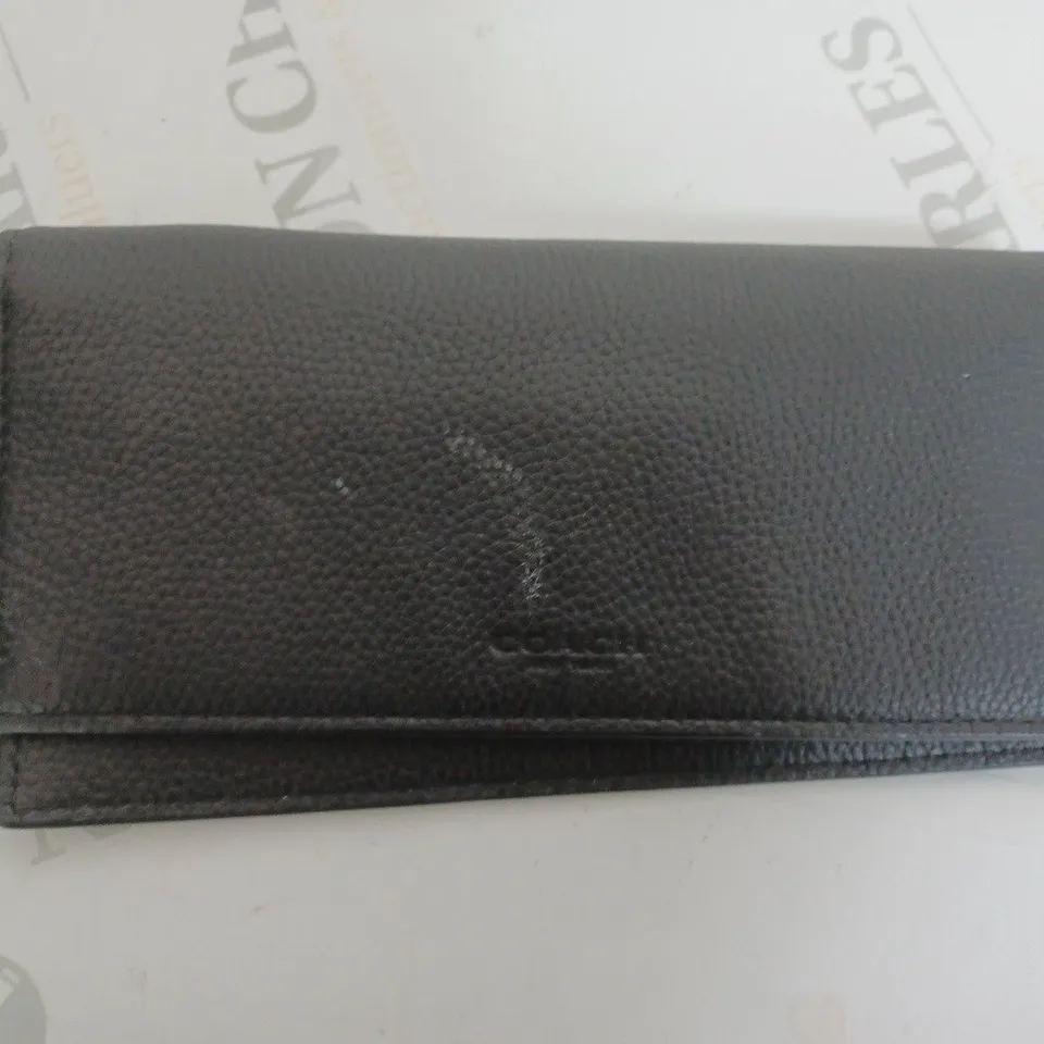 BLACK LEATHER COACH PURSE 