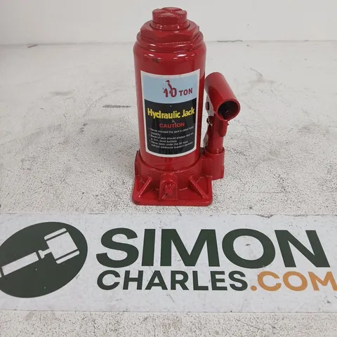 RED 10 TON HYDRAULIC JACK