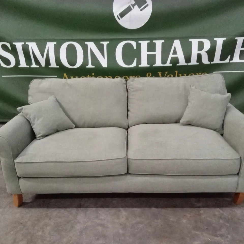 WILLIAM FABRIC 3 SEATER SOFA - OLIVE RRP £1099