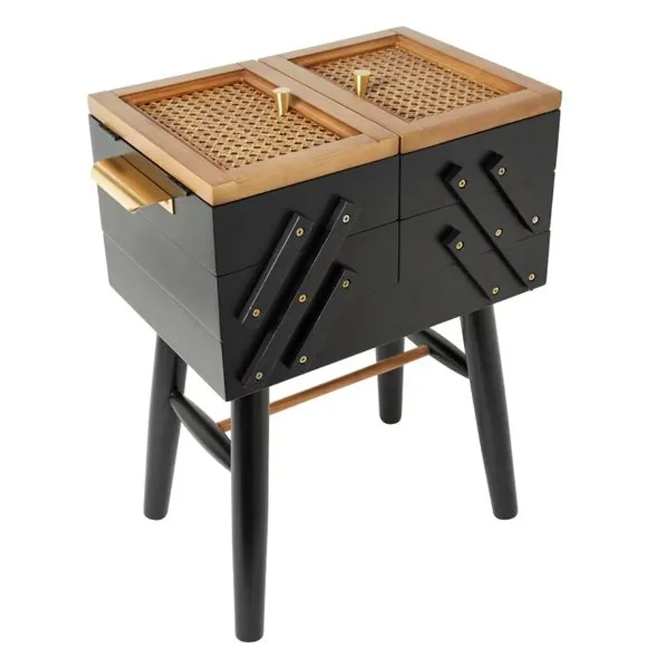 BOXED FRANCO CANTILEVER STANDING SEWING BOX BLACK (1 BOX)